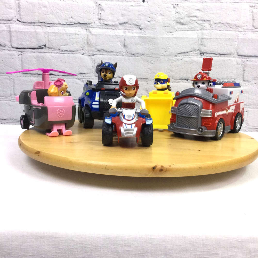 Paw Patrol Marshall Ryder Rubble Skye Chase Figures and Vehicle Bundle - Picture 12 of 12